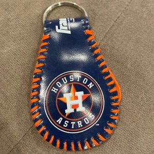 Houston Astros Logo Baseball Keychain